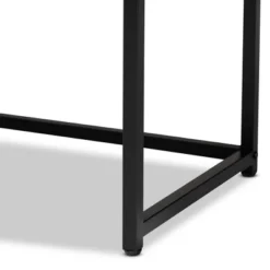 Ardon Bohemian Wood And Metal 2 Door Storage Cabinet With Rattan Light Brown/Black - Baxton Studio -Lush Living Store GUEST debb6005 ea2e 447f 99bd 7d1e404813f3