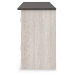 60" Dorrinson TV Stand For TVs Up To 65" White/Black/Gray - Signature Design By Ashley -Lush Living Store GUEST df7467f2 d67a 44d4 b721 dc13cf390302