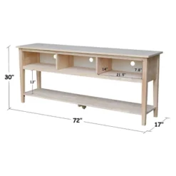 Concepts TV Stand For TVs Up To 80" Light Brown - International Concepts -Lush Living Store GUEST dff045dc b0c2 43c9 8b9f ef10bb8e2a7e
