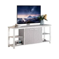 70 " Enclosed Storage TV Stand For TVs Up To 75" Antique Oak - Home Essentials -Lush Living Store GUEST e03ec419 4008 459f 9bab 97fcff131e29