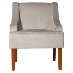 Velvet Swoop Armchair - HomePop -Lush Living Store GUEST e06f28ce 8099 4821 a752 7691dcaa838e