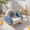 Costway Kids Rocking Chair Children Armchair Velvet Upholstered Sofa W/ Solid Wood Legs -Lush Living Store GUEST e0de60d2 a12b 41f0 8295 8aee314dbedd