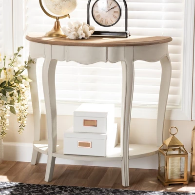 Cordelia Finished Console Table White - Baxton Studio 7 Cordelia Finished Console Table White - Baxton Studio - Image 5
