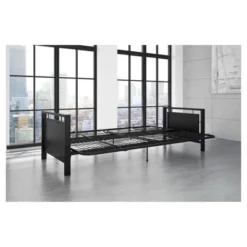 DHP Henley Metal Arm Futon Frame Black Metal - Dorel Home Products 26 DHP Henley Metal Arm Futon Frame Black Metal - Dorel Home Products -Lush Living Store GUEST e2143cfa fda5 4cf8 8d8b 23918c1ee875