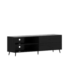 Merrick Lane Mid-Century Modern TV Stand With Adjustable Shelves And Two Drawers 21 Merrick Lane Mid-Century Modern TV Stand With Adjustable Shelves And Two Drawers -Lush Living Store GUEST e2437eb0 d667 4d58 8430 2184dc0c15fa