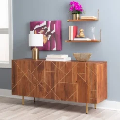 Remer Console Brown - Powell Company -Lush Living Store GUEST e274221e 096f 4a8f 98ab 0e7776c975e8