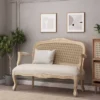 Saley French Country Wood And Cane Loveseat - Christopher Knight Home 1 Saley French Country Wood And Cane Loveseat - Christopher Knight Home -Lush Living Store GUEST e275d1c2 63a5 4695 8cec 92668ba55f79