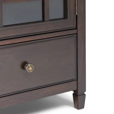 46" Hampshire Solid Wood Tall Storage Cabinet Dark Chestnut Brown - WyndenHall 8 46" Hampshire Solid Wood Tall Storage Cabinet Dark Chestnut Brown - WyndenHall - Image 6