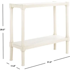 Rafiki Console Table - Distressed White - Safavieh -Lush Living Store GUEST e2a9f0e0 ebcd 4461 b993 fd1f35c25da5