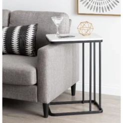 Kate And Laurel - Credele Metal Accent C-Table -Lush Living Store GUEST e31bf384 2eef 4782 90e0 9535bfcddf37