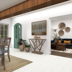 Contemporary Wood Console Table Brown - Olivia & May -Lush Living Store GUEST e35b547b 0d5d 42e0 98bd fa34408ab5b8