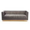 Aveline Velvet Upholstered Finished Sofa Gray/Gold - Baxton Studio 1 Aveline Velvet Upholstered Finished Sofa Gray/Gold - Baxton Studio -Lush Living Store GUEST e36e2360 b3cc 4e53 ad8e 25526161f804