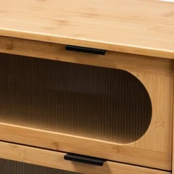 Naresh Bamboo Wood 3 Drawer Storage Cabinet Natural Brown - Baxton Studio -Lush Living Store GUEST e3d74109 85e5 4b1b a05c 5cd839281fa2