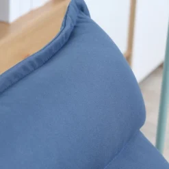 HOMCOM Swivel Floor Chair With Back Support, Microfiber Adjustable Video Gaming Chair For Reading, Lounging, Meditating, Blue -Lush Living Store GUEST e456b4d6 89b2 4370 b199 43c131d659e1