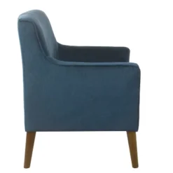 Davis Mid-Century Accent Chair Navy Velvet - HomePop -Lush Living Store GUEST e4d6131d fd98 4de1 8322 be8bccf23fcb