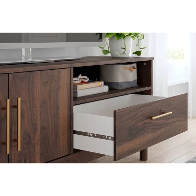 59" Calverson TV Stand For TVs Up To 63" Brown/Beige - Signature Design By Ashley 10 59" Calverson TV Stand For TVs Up To 63" Brown/Beige - Signature Design By Ashley - Image 8