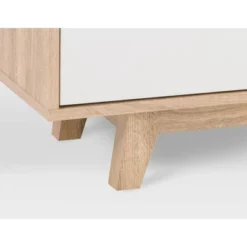 Fort Worth TV Stand For TVs Up To 68" White/Brown Wood Grain - CorLiving -Lush Living Store GUEST e5f885a3 e299 483f 949f c9f9a34ec28e