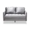 Baxton Studio Clara Velvet Fabric Upholstered 2 Seater Loveseat Gray - BaxtonStudio -Lush Living Store GUEST e60f0163 b1e7 4a7e 97dd a49082931ab0