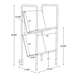 Two-Tier Metal Vinyl Record Storage Rack Black - Hearth & Hand™ With Magnolia -Lush Living Store GUEST e61e656a 2061 4a63 b99c 85e84f0ab94f
