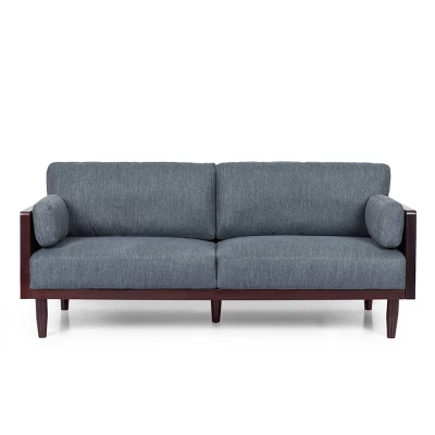 Sofia Mid-Century Modern Upholstered 3 Seater Sofa - Christopher Knight Home 13 Sofia Mid-Century Modern Upholstered 3 Seater Sofa - Christopher Knight Home - Image 11