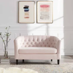 Prospect Performance Velvet Loveseat Pink - Modway -Lush Living Store GUEST e6768a6b a600 493c 9266 35696071cd1b