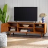 Solid Wood Mid-Century Modern TV Stand For TVs Up To 80" - Saracina Home 2 Solid Wood Mid-Century Modern TV Stand For TVs Up To 80" - Saracina Home -Lush Living Store GUEST e6cc470b 2738 4deb 9774 bf0bc3760f1c