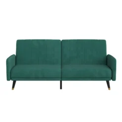 Flash Furniture Sophia Premium Split Back Sofa Futon, Convertible Sleeper Couch For Small Spaces In Soft Upholstery With Solid Wooden Legs -Lush Living Store GUEST e71397d6 6953 4084 a094 9342ec4e9e47 1