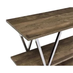 47" Seto 3 Shelf Console Table Dark Oak - HOMES: Inside + Out -Lush Living Store GUEST e71d22c7 3f79 482d ae75 75c399d645ca