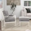 Velvet Accent Spindle Chair With Ottoman, Modern Arm Reading Chair With Armrests Pad And Footrest-ModernLuxe 2 Velvet Accent Spindle Chair With Ottoman, Modern Arm Reading Chair With Armrests Pad And Footrest-ModernLuxe -Lush Living Store GUEST e72d9797 eada 4d50 8a80 f64243bb49c9