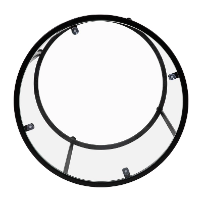 Flash Furniture Astoria Collection Round End Table - Modern Clear Glass Accent Table With Matte Black Frame 7 Flash Furniture Astoria Collection Round End Table - Modern Clear Glass Accent Table With Matte Black Frame - Image 5