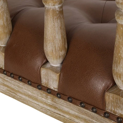 Loyning Traditional Upholstered Tufted Loveseat - Christopher Knight Home 9 Loyning Traditional Upholstered Tufted Loveseat - Christopher Knight Home - Image 7