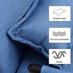 Costway Folding Sofa Bed Sleeper Convertible Armchair Leisure Chaise Lounge Couch Blue -Lush Living Store GUEST e7cfcf44 dbc1 424c a39c 2ec2f5a9a160