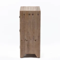 LuxenHome Wood Farmhouse 1-Drawer 1-Door Side Table With Storage. -Lush Living Store GUEST e8039d6b 9e5f 4359 b0b7 7330a570e913