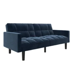 Holly Convertible Sofa Sleeper Futon With Arms - Room & Joy -Lush Living Store GUEST e8118794 ffb3 4034 8309 017b318df47a