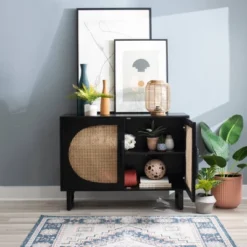 Leilani Cane Console Table - Powell -Lush Living Store GUEST e82edca4 e144 4efb 9ade 91dbb15b48e5