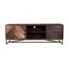 2 Drawer Mango Wood Cabinet With Herringbone Inlaid Door Storage TV Stand For TVs Up To 70" Brown - The Urban Port -Lush Living Store GUEST e84eb488 a666 4d18 bb31 69a4d075bc11