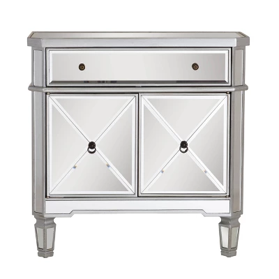 Sasha Mirrored 1Drawer 2Door Console - Powell Company 4 Sasha Mirrored 1Drawer 2Door Console - Powell Company - Image 2