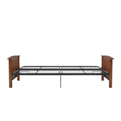 Full Brixen Wood Arm Metal Futon Frame With 6" Mattress - Room & Joy -Lush Living Store GUEST e8a576ba 46f2 426b 98fe 8a11c4acdb72