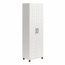 Portford 24" Wide 2 Door Shiplap Cabinet White - Room & Joy -Lush Living Store GUEST e8bb1405 6d7c 4067 8e99 d2eb536345ee
