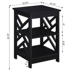 Titan End Table With Shelves - Breighton Home -Lush Living Store GUEST e91d4a9a b56c 4346 a660 6439cb960607