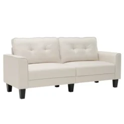 Costway Modern 79.5inch Fabric Loveseat Couch Living Room Sofa For Small Spaces Beige 19 Costway Modern 79.5inch Fabric Loveseat Couch Living Room Sofa For Small Spaces Beige -Lush Living Store GUEST e95352c5 110a 4a65 a349 072cffcfe3c4