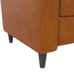 Lana Pushback Recliner Living Room Accent Chair Camel Faux Leather - Novogratz -Lush Living Store GUEST e9f5cff1 2a7e 464a aaf8 338fdbd752e6