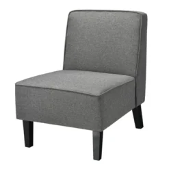 Costway Accent Chair Armless Fabric Sofa Living Room Furniture Gray -Lush Living Store GUEST e9faf850 0274 4296 a7d3 465c730fff39