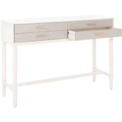 Estella 4 Drawer Console Table - Safavieh -Lush Living Store GUEST ea14c860 97a4 4def ba79 5a495007490e