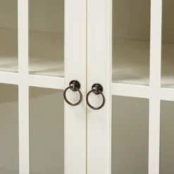 Kendall Wood And Glass Kitchen Cabinet White - Baxton Studio 12 Kendall Wood And Glass Kitchen Cabinet White - Baxton Studio -Lush Living Store GUEST eab1114d bfd5 45b2 b097 29307b573563