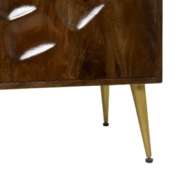 Contemporary Carved Mango Wood Cabinet Brown - Olivia & May -Lush Living Store GUEST eabdb99c e129 475e 8a0c 6c337bcdb901