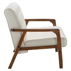 Mid-Century Masterpieces Loveseat White - Baxton Studio -Lush Living Store GUEST eb01a78f 8ff7 44ff 992f 3b7a93564856