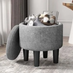 Costway Modern Accent Chair With Ottoman Armchair Barrel Sofa Chair With Footrest Grey 14 Costway Modern Accent Chair With Ottoman Armchair Barrel Sofa Chair With Footrest Grey -Lush Living Store GUEST eb1fb0c7 75fa 4140 af2a e80c8f4cbdc0