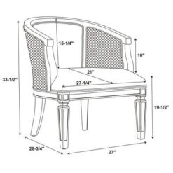 Kensington Cane Chair - Linon -Lush Living Store GUEST eb4ceda3 95a0 4e9f aab5 f84c0b02de23