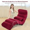 Costway Folding Lazy Sofa Chair Stylish Sofa Couch Bed Lounge Chair W/Pillow Burgundy -Lush Living Store GUEST eb7e4d36 df98 41e7 8b74 6bb8a9f6c668